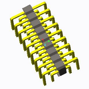2.54mm Pin Header Dual Row U Type