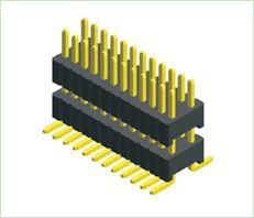 1,27X2,54mm Pitch Dual Row Double Plastic SMT